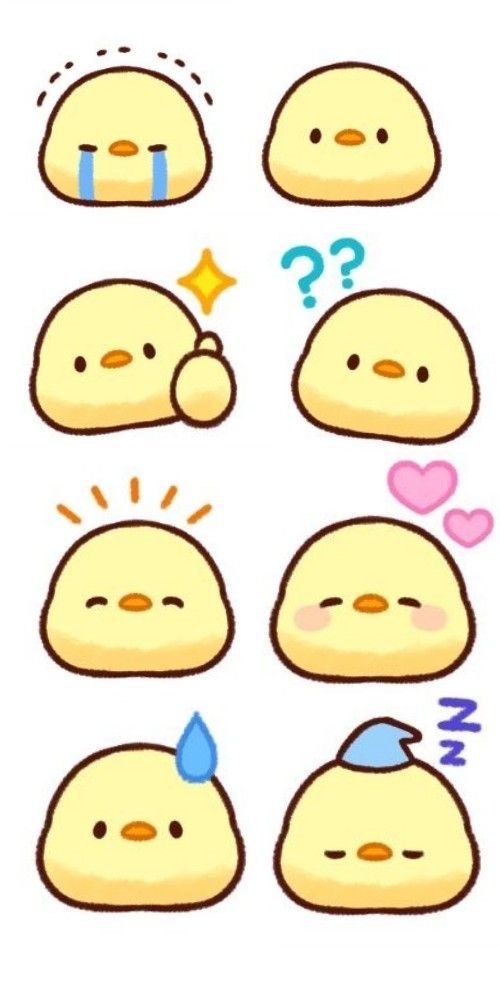 Adorable Chick Emotions and Expressions