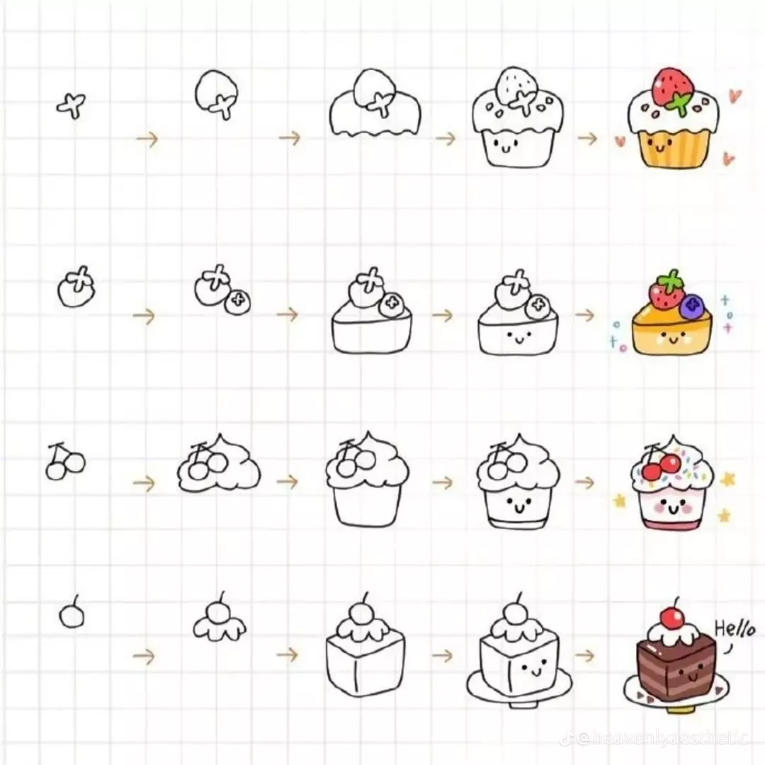Adorable Cupcakes with Kawaii Faces