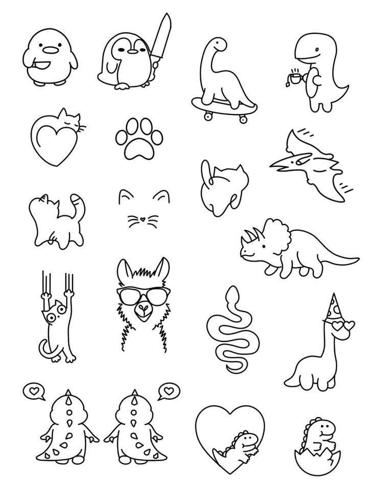 Adorable Dinosaurs and Silly Animals