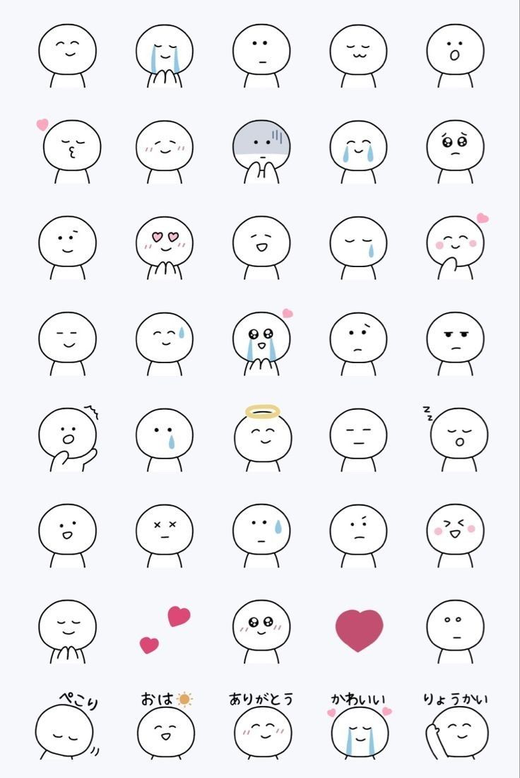 Adorable Faces with Emotions and Expressions