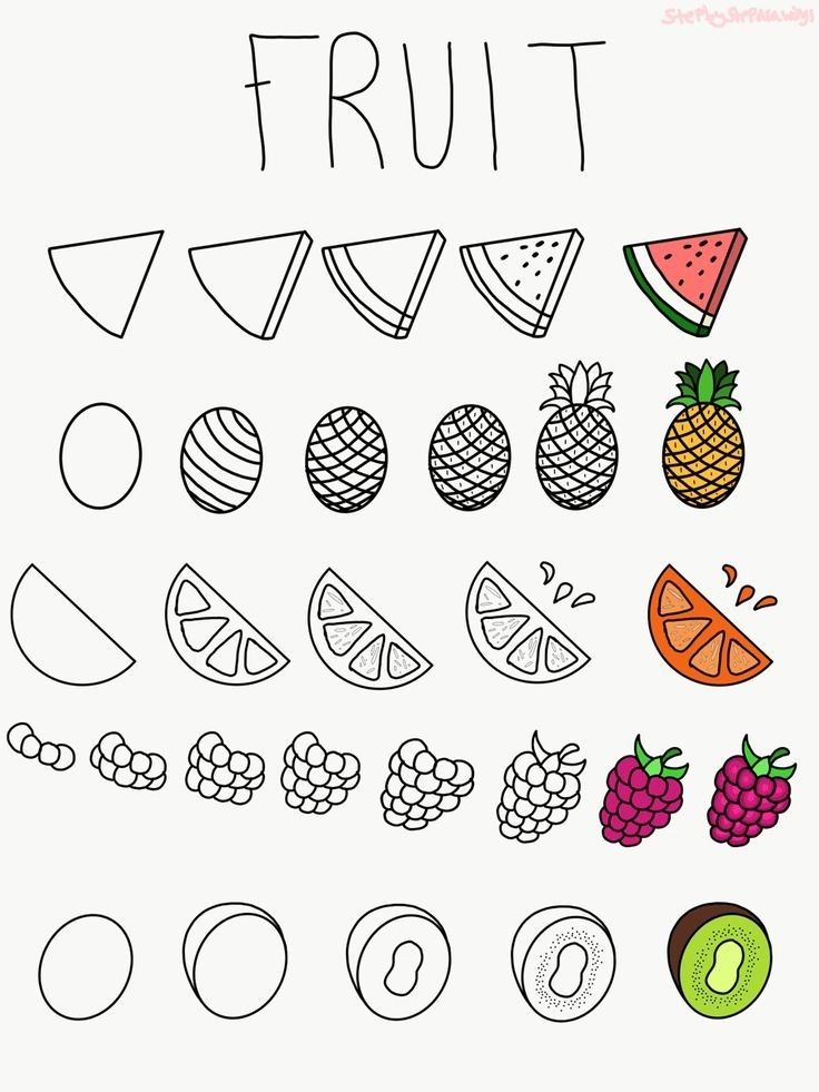 Adorable Fruit Illustrations for Fun Creativity