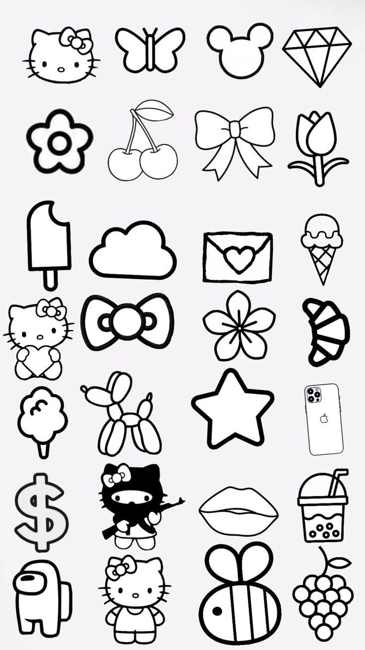 Adorable Hello Kitty and Cute Icons Collection