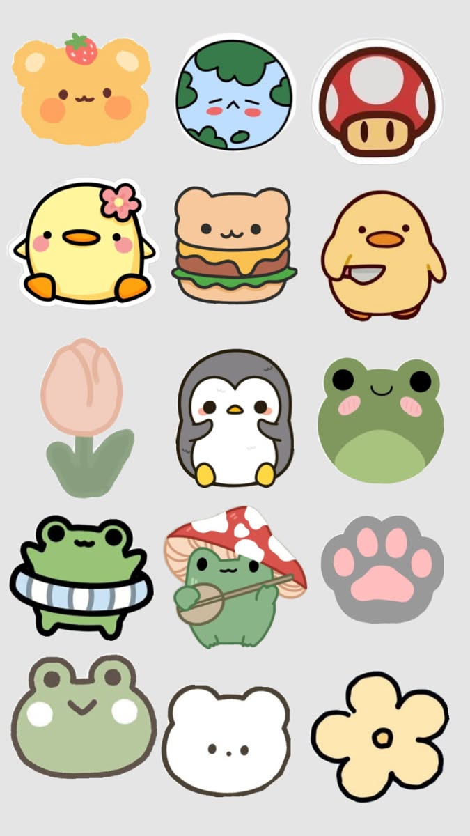 Adorable Kawaii Characters and Fun Food