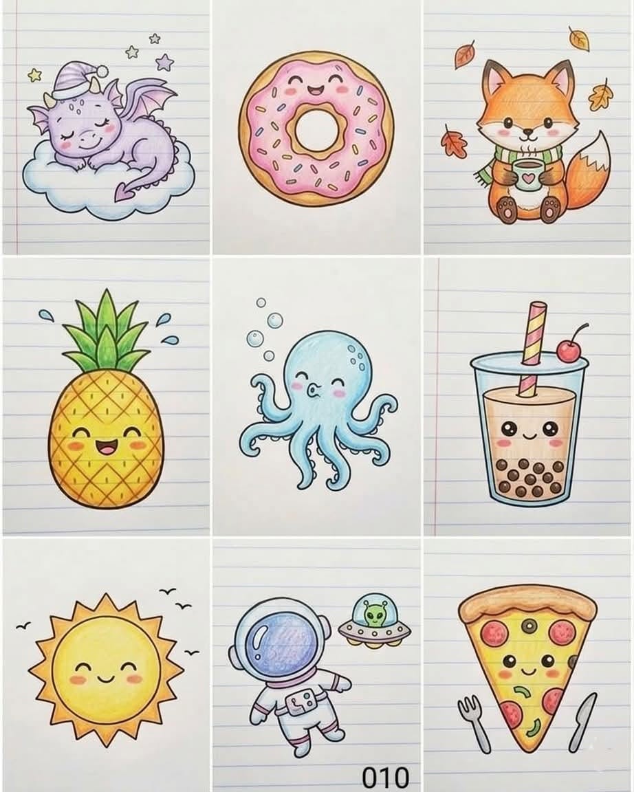 Adorable Kawaii Creatures and Treats