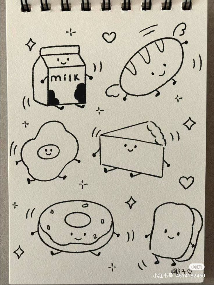 Adorable Kawaii Foods with Smiling Faces
