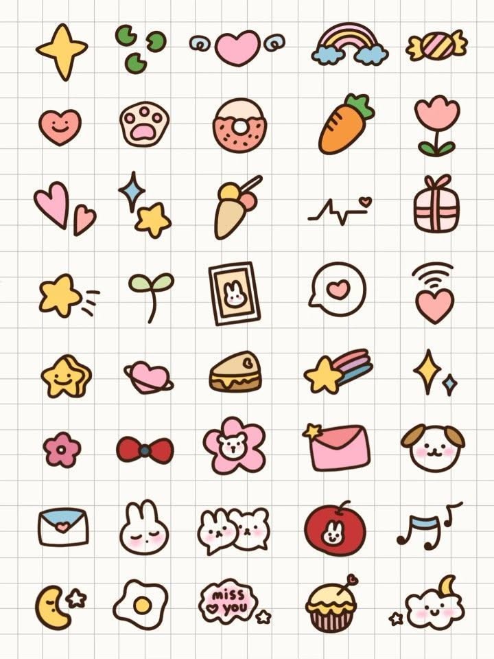 Doodles to Draw: Adorable Kawaii Icons and Emotives