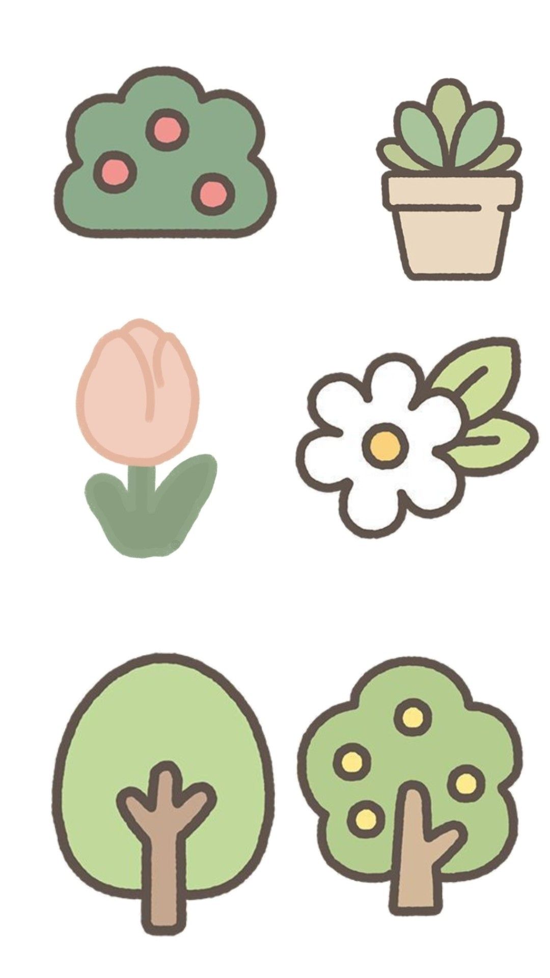 Adorable Plants, Flowers, and Trees Collection