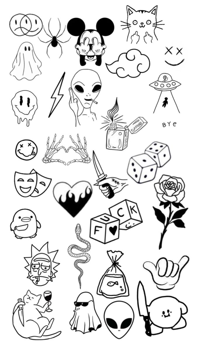 Edgy Emojis and Quirky Characters Collection