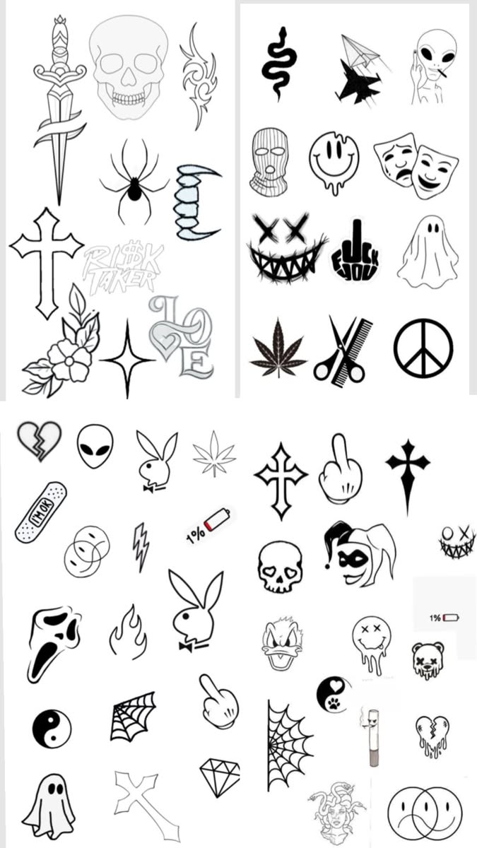 Edgy Skulls and Spooky Symbols Collection