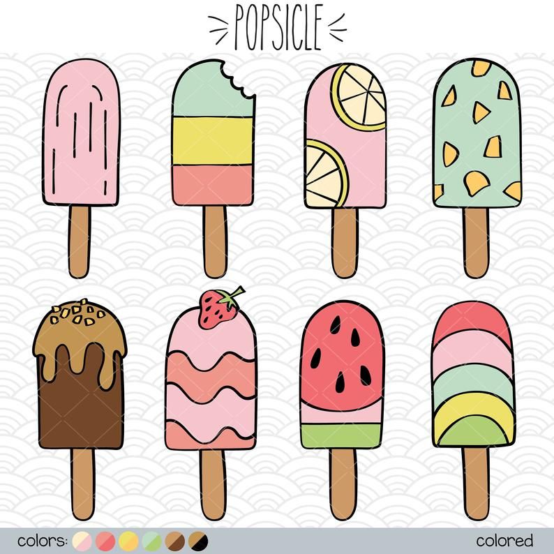 Doodles to Draw: Fun and Colorful Popsicle Designs