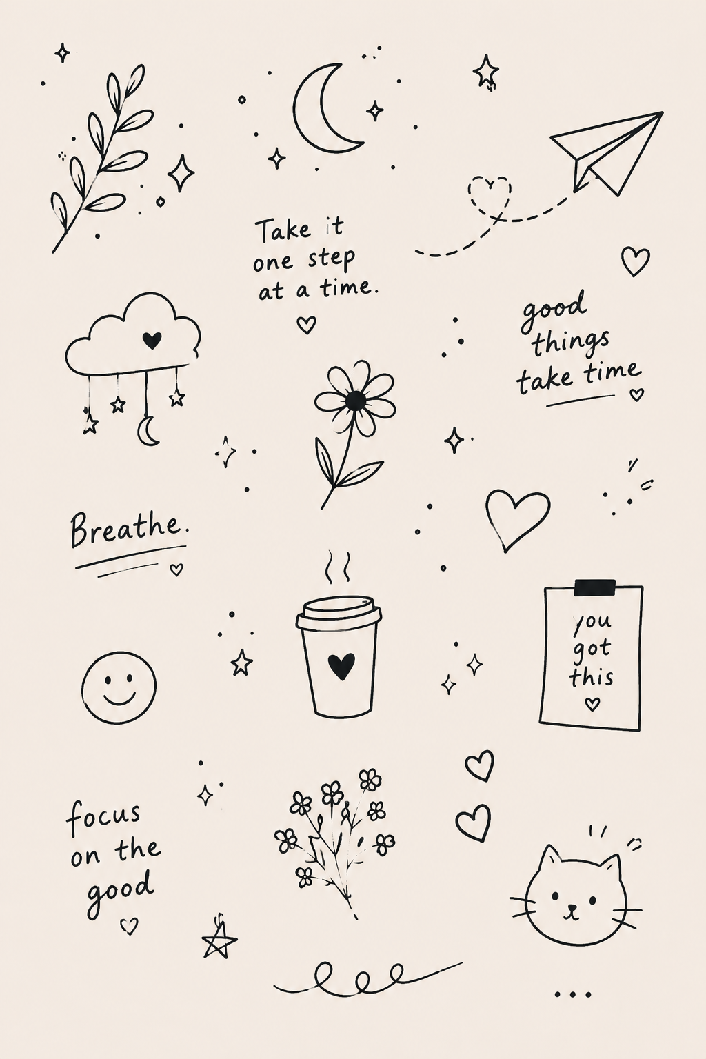 Inspirational Quotes and Whimsical Elements
