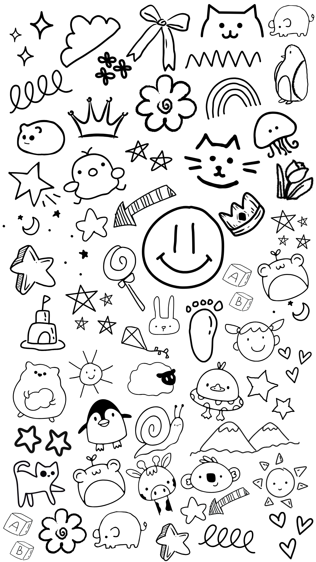 Whimsical Characters and Playful Shapes