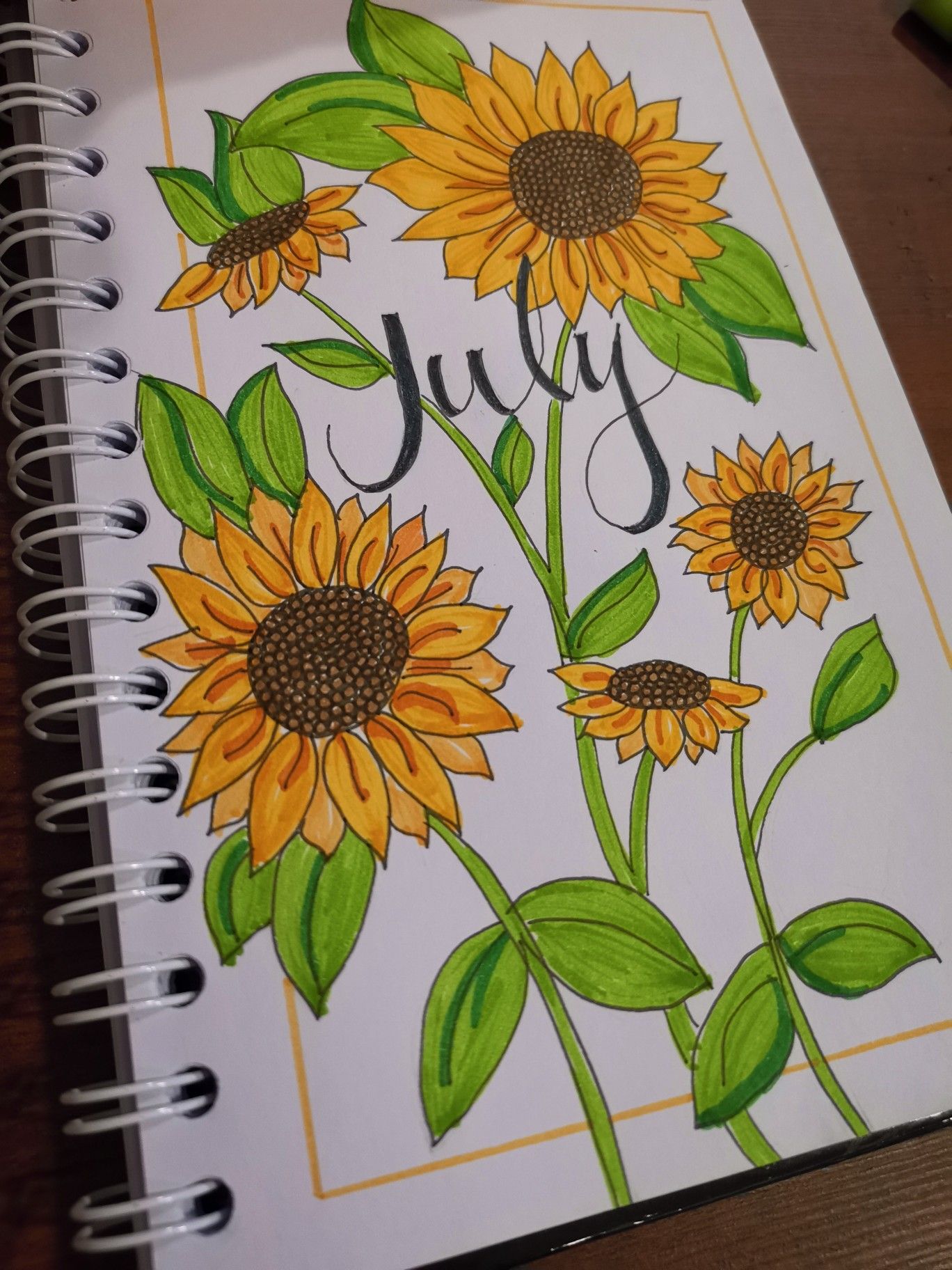 Bright Sunflower Bouquet for July