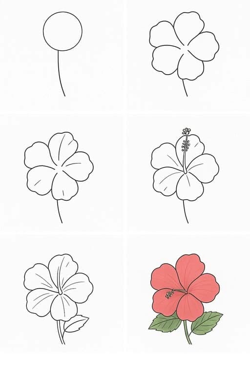Simple Step-by-Step Hibiscus Tutorial