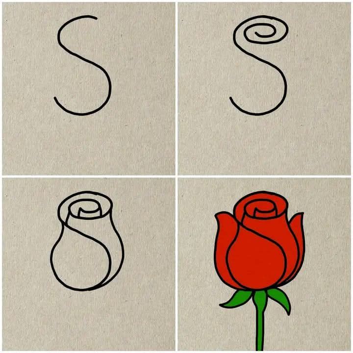 Simple Step-by-Step Rose Tutorial