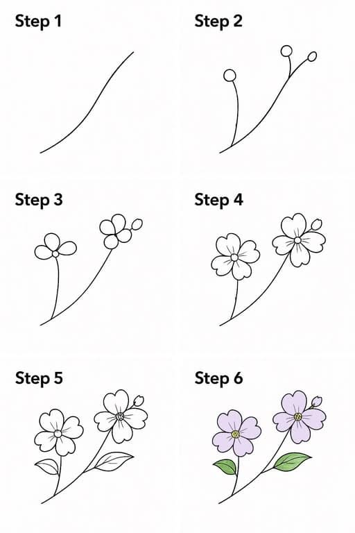 Step-by-Step Cute Flower Bouquet