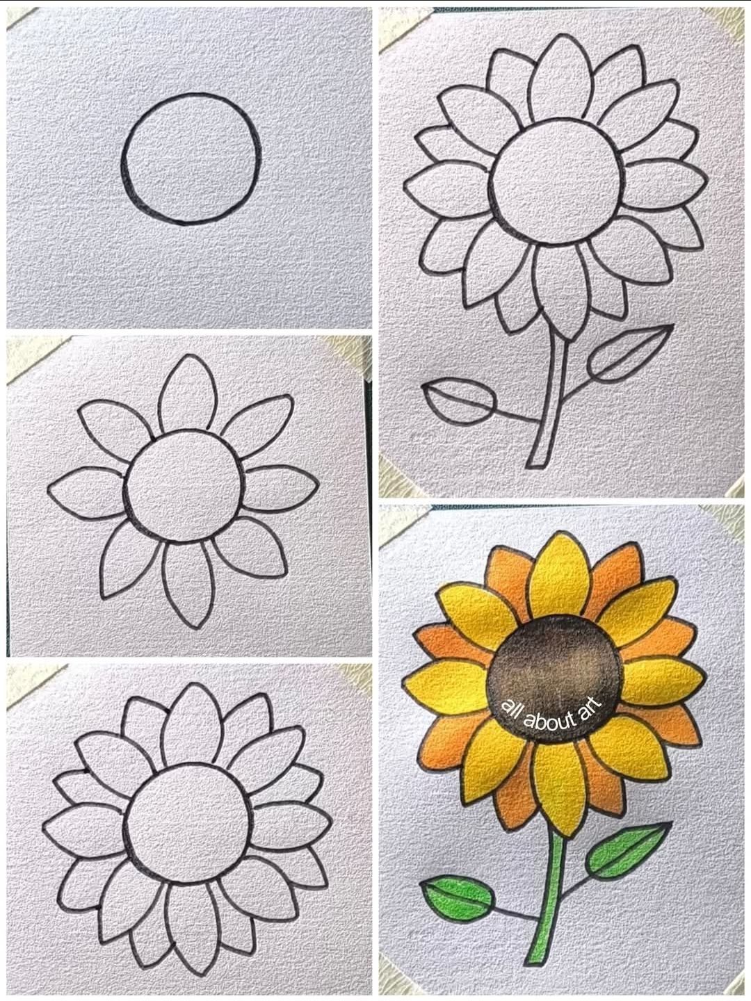 Step-by-Step Sunflower Tutorial