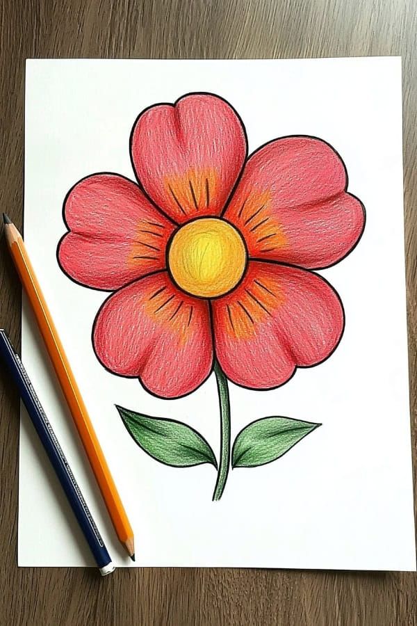 Vibrant Flower with Bold Petals