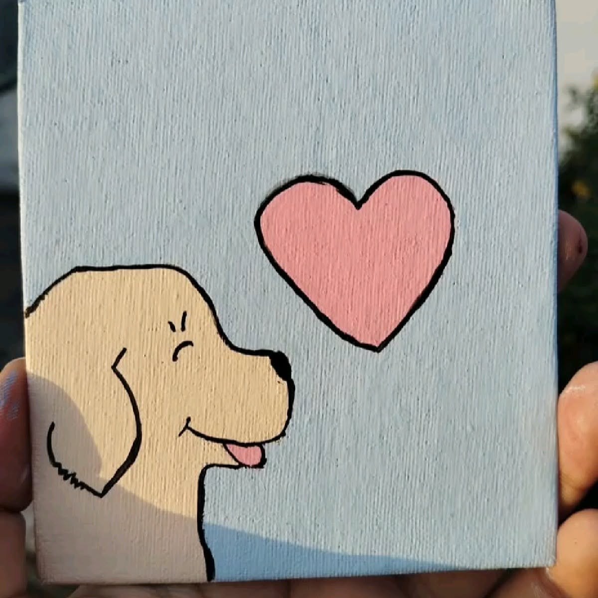 Adorable Dog with Heart