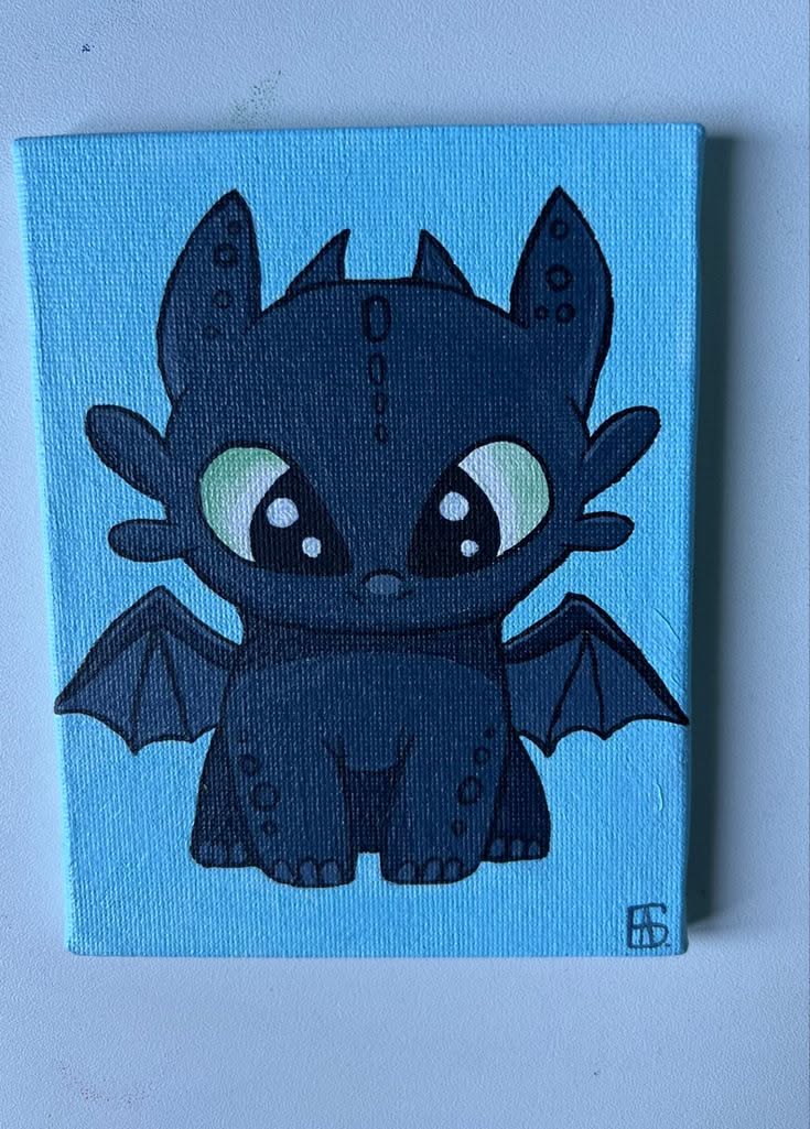 Easy Things to Paint: Adorable Dragon Character