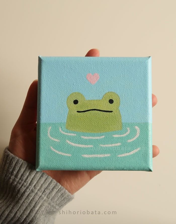 Adorable Frog in a Pond