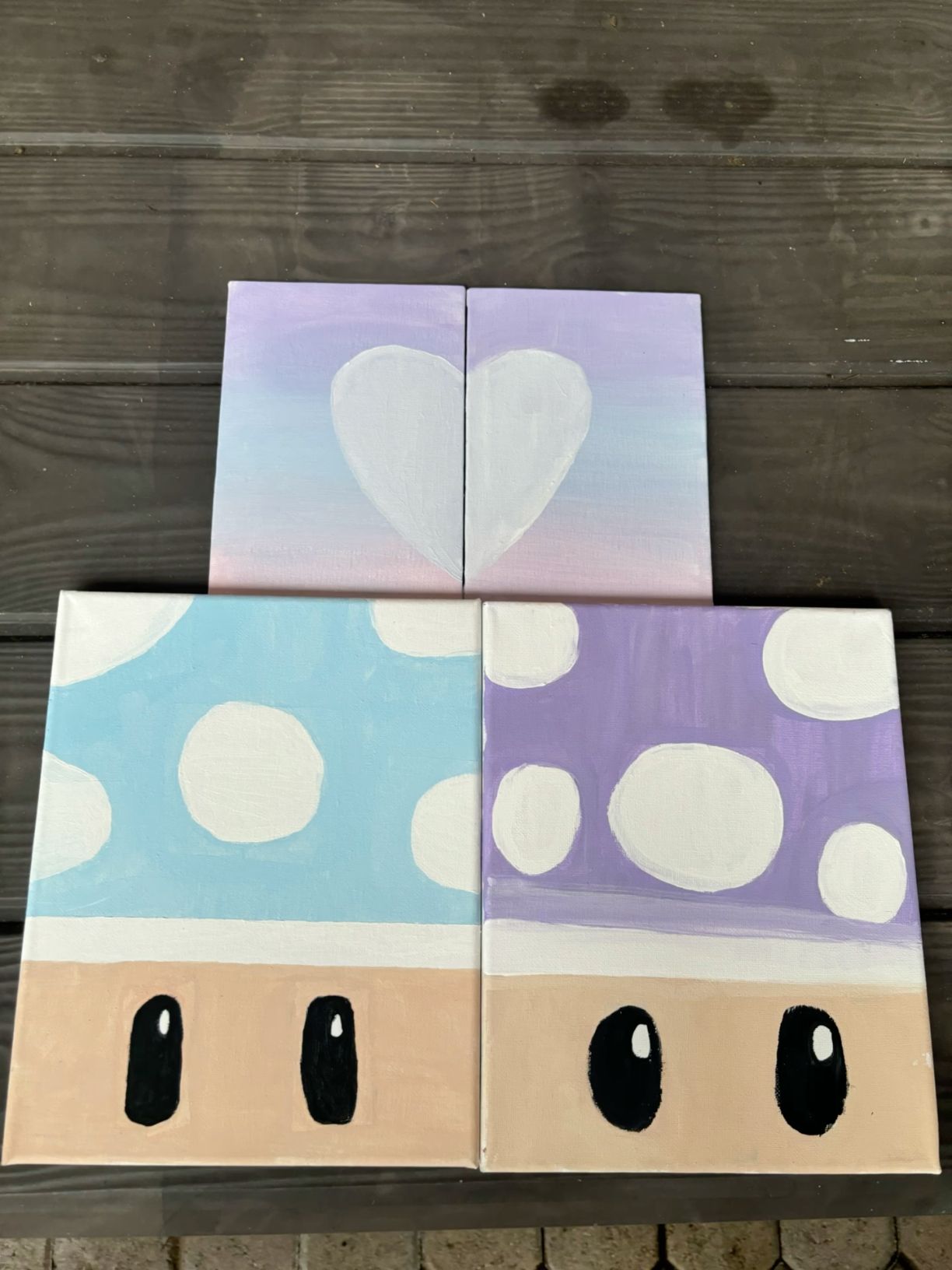 Adorable Mushroom Character Duo