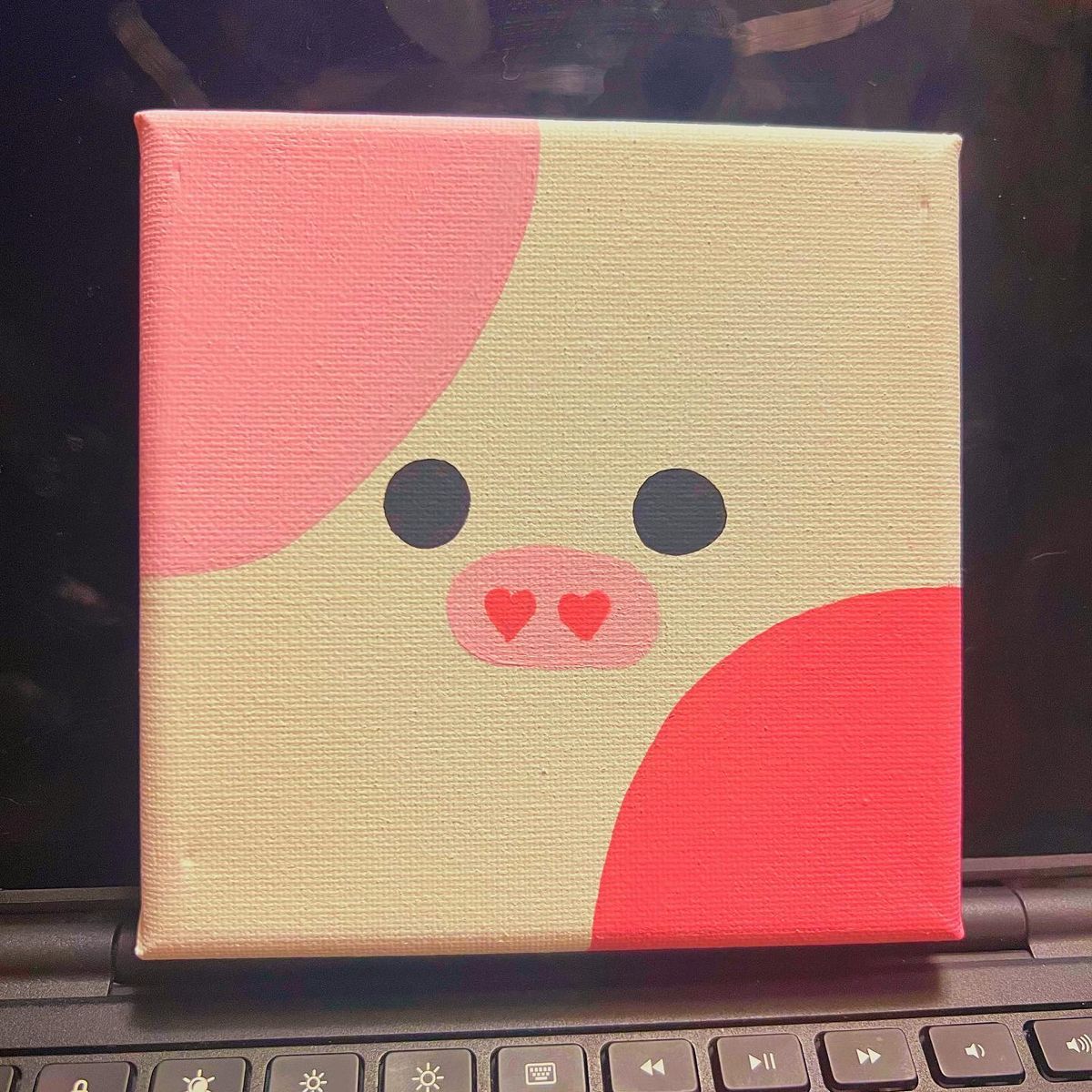 Adorable Pink Piglet Face