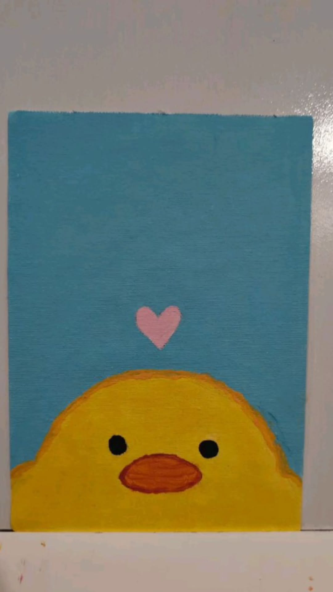 Adorable Yellow Chick with Heart