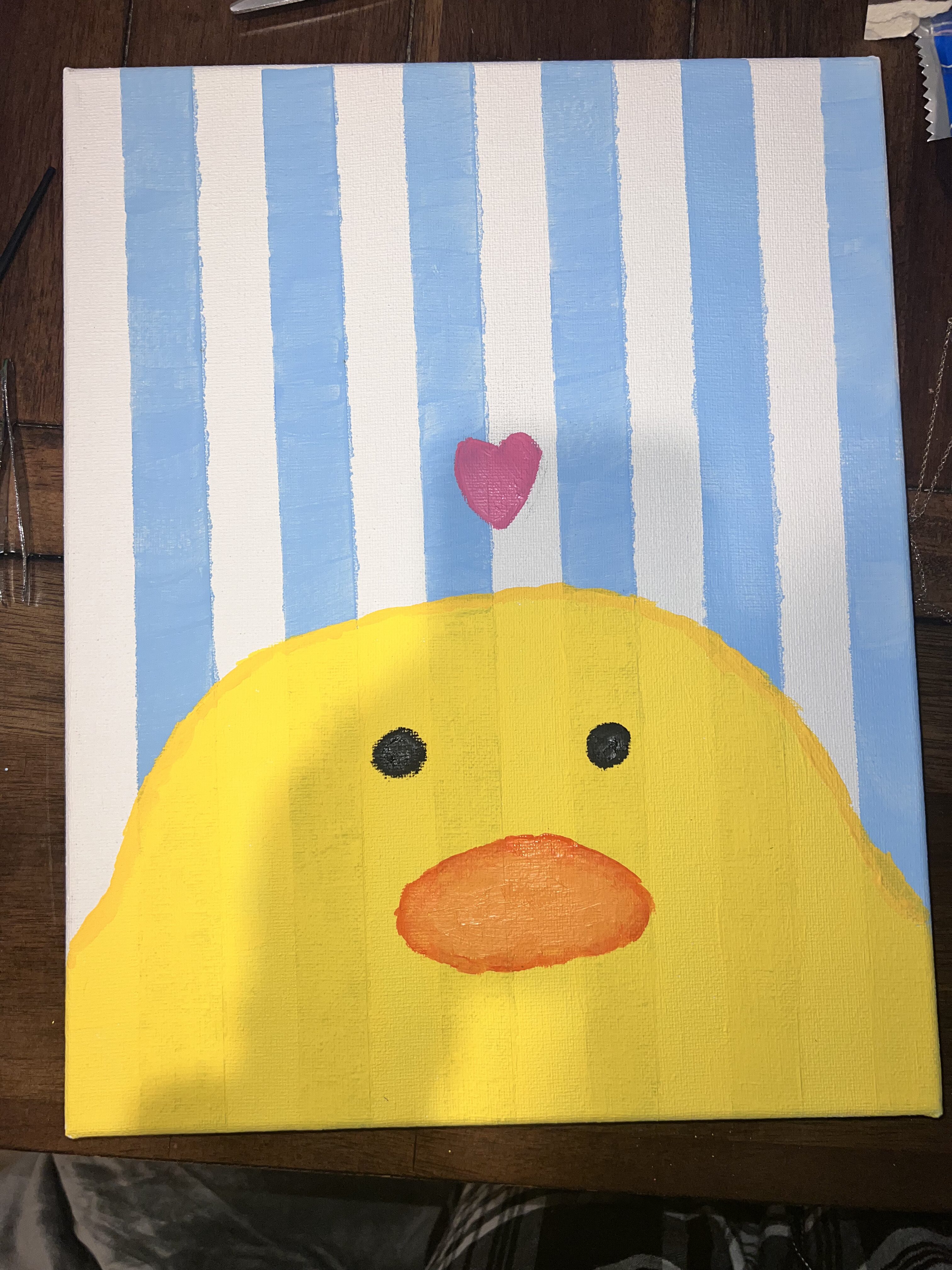 Adorable Yellow Duck with Heart