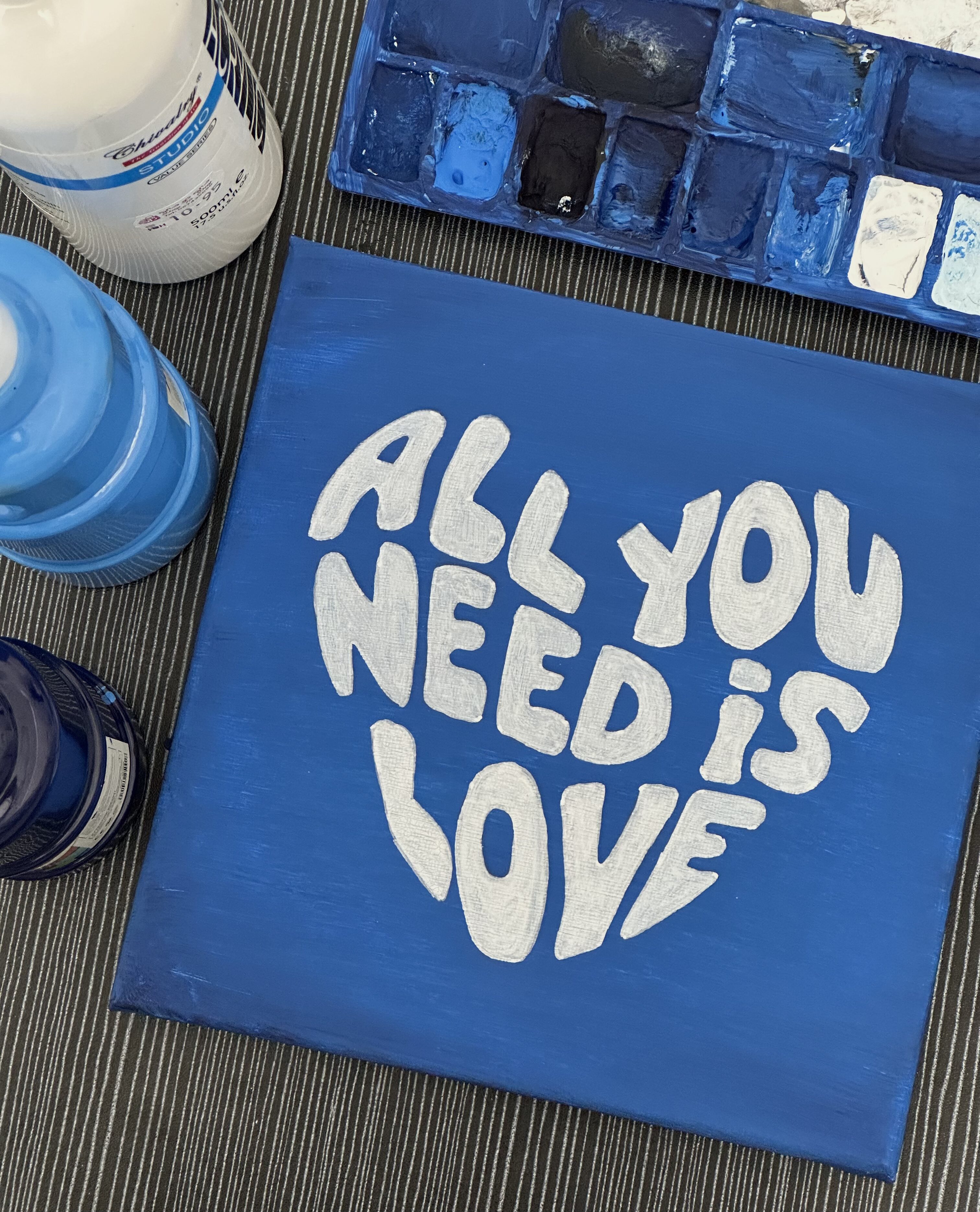 All You Need is Love in Bold Blue