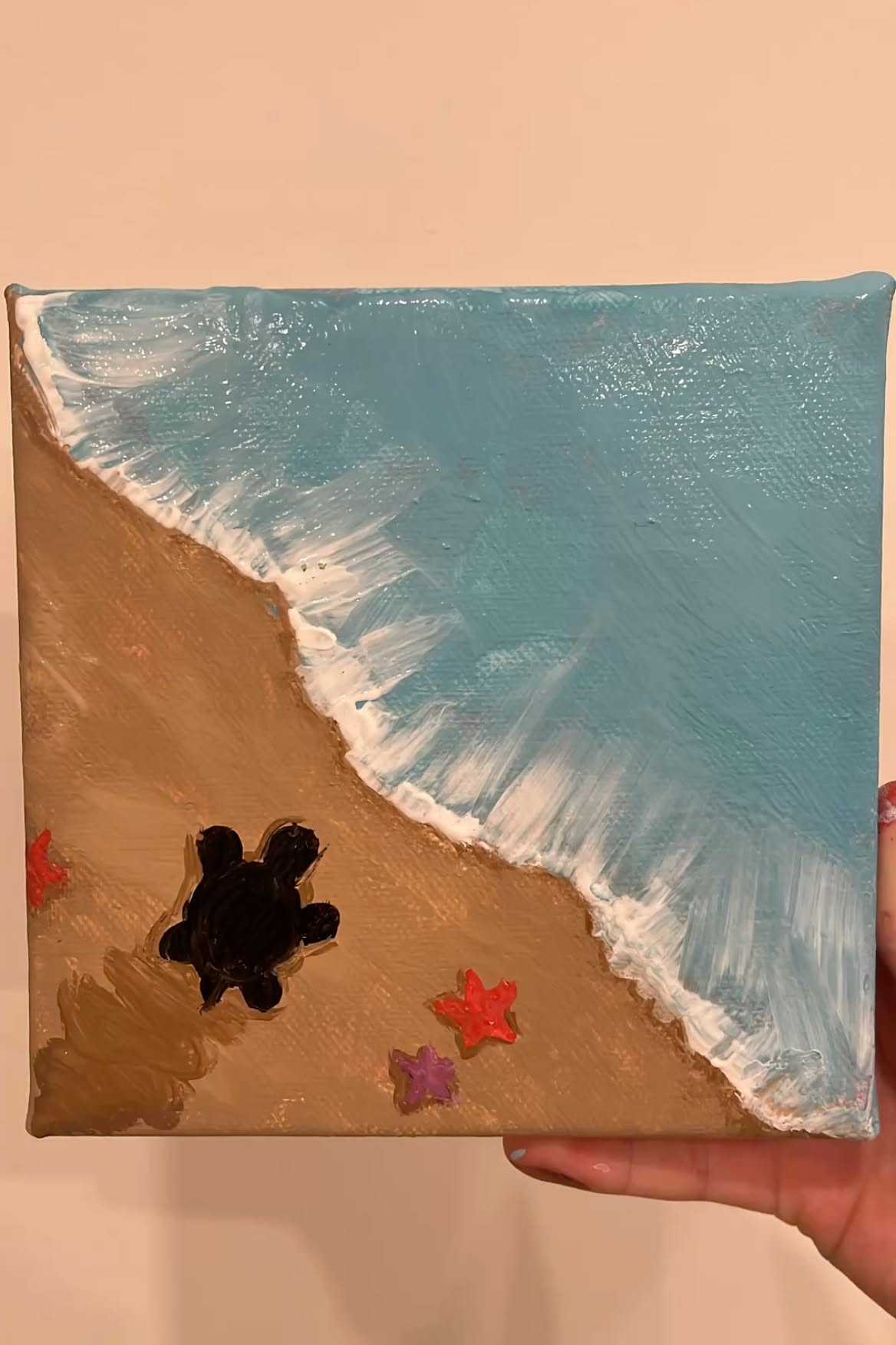 Charming Beach Scene with Starfish