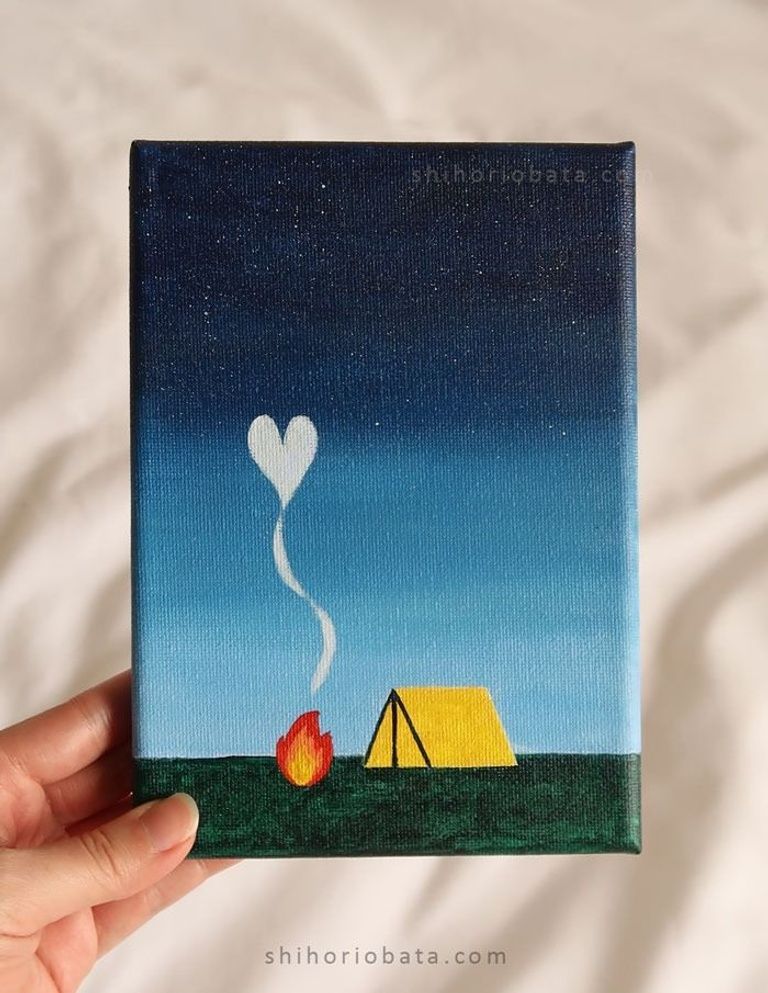 Charming Campfire with Tent