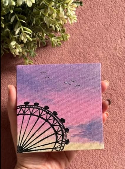 Charming Ferris Wheel at Sunset