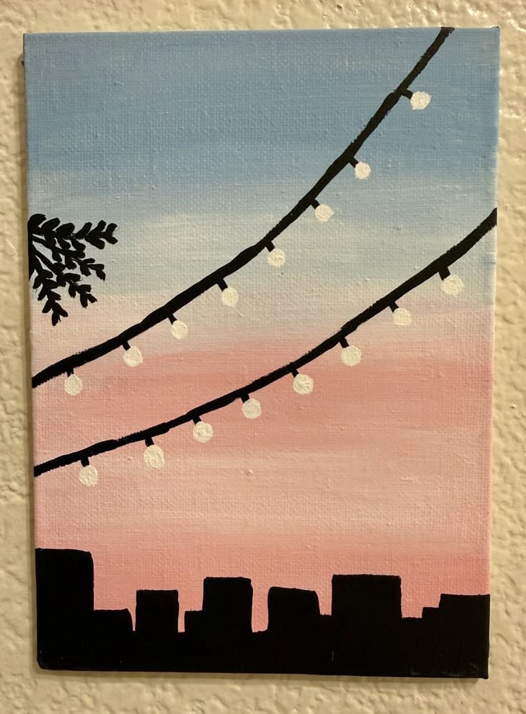 Charming String Lights at Dusk