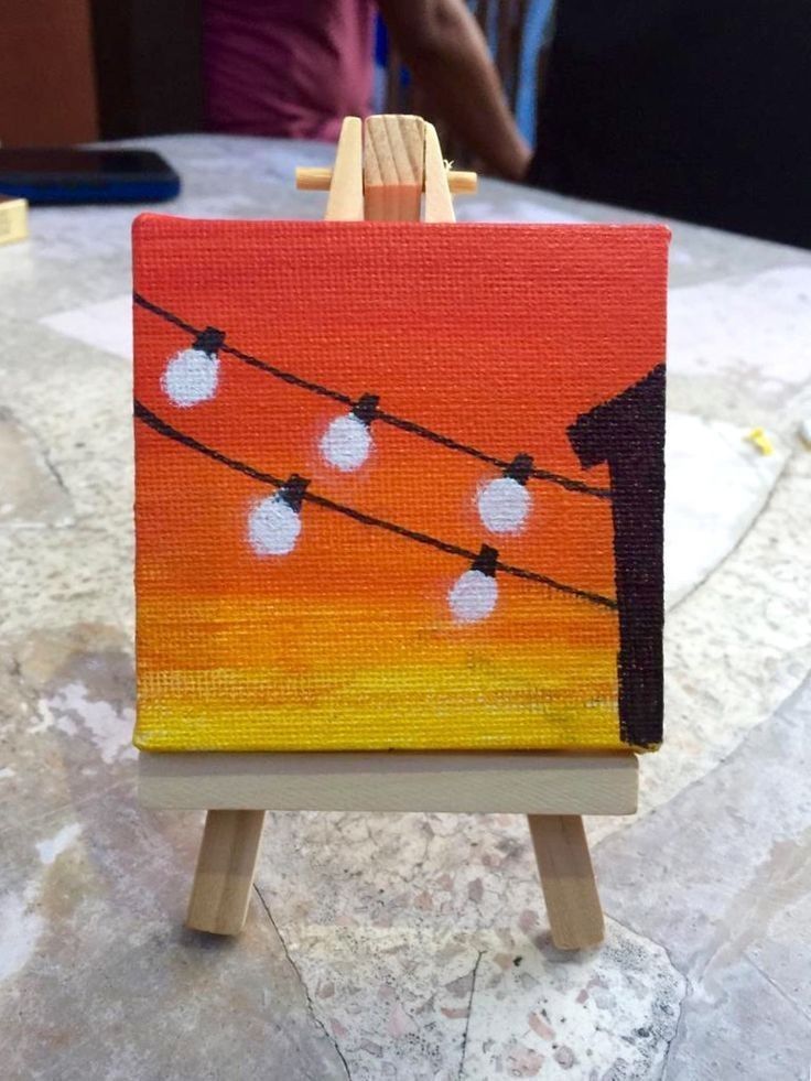 Charming String Lights at Sunset