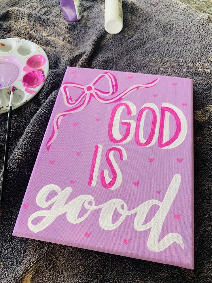 Cheerful God is Good Canvas Art