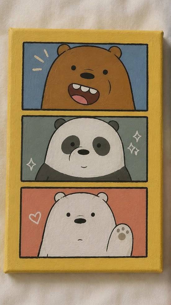 Cute Bear Trio