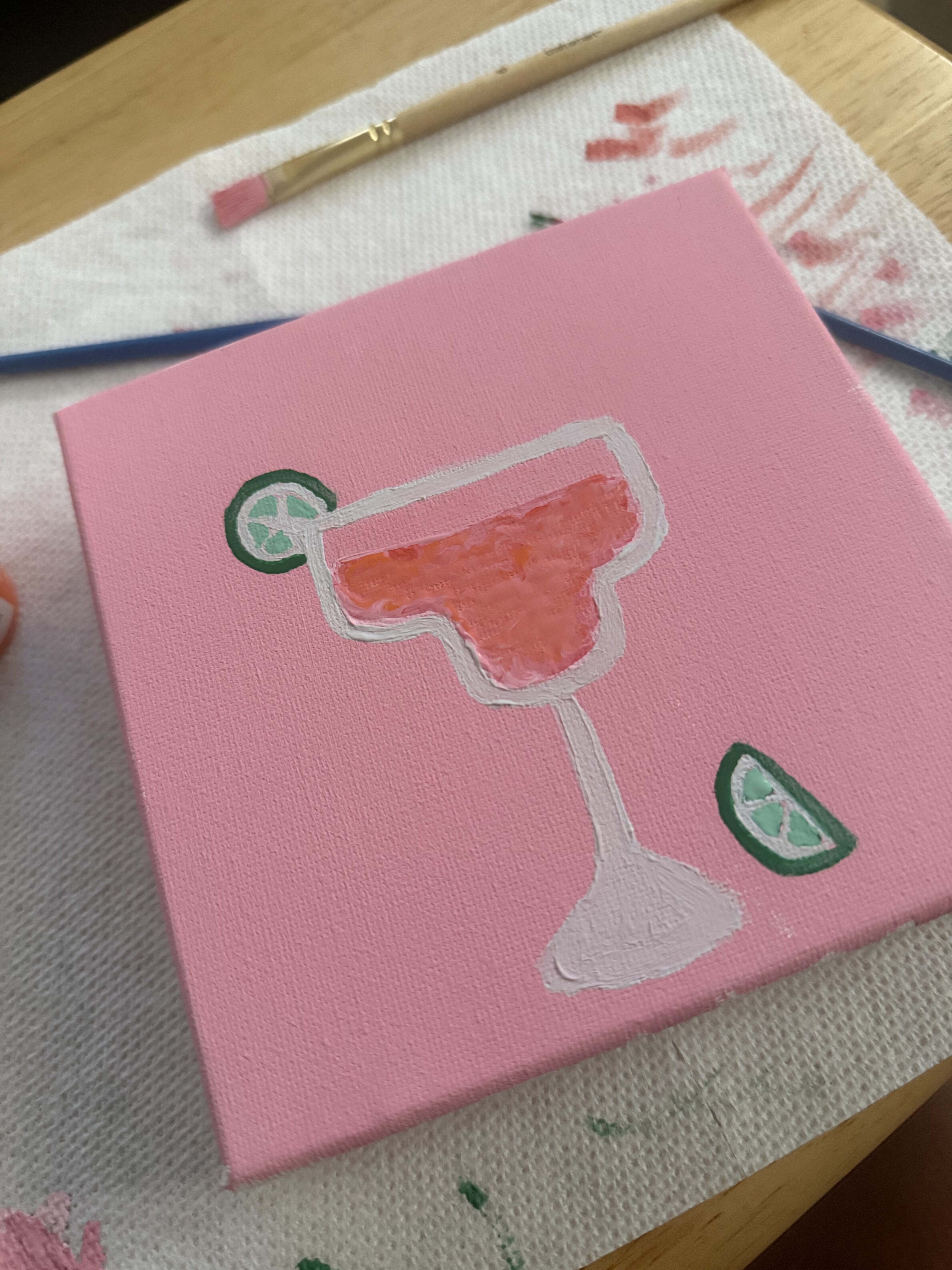 Cute Cocktail with Lime Slices