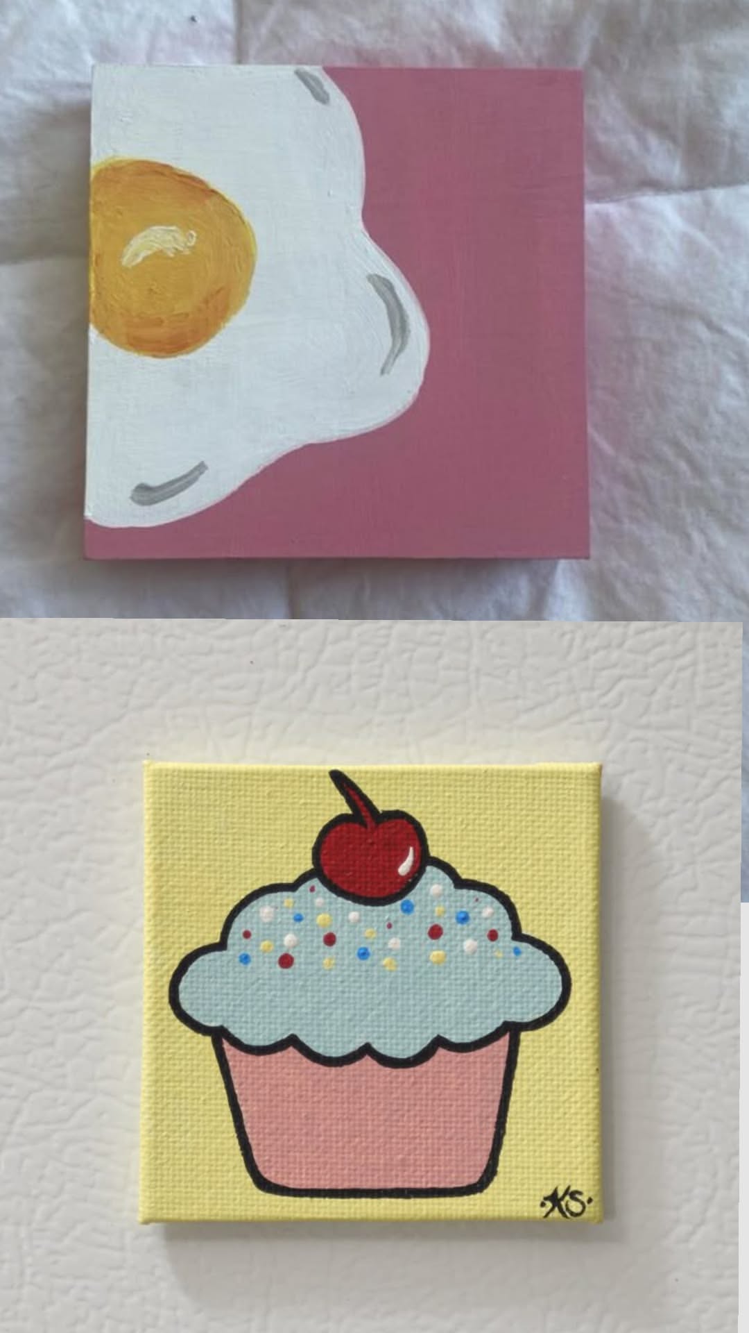 Cute Cupcake and Egg