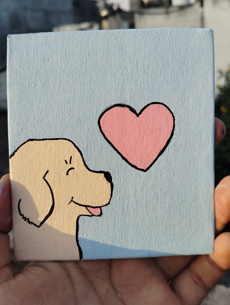 Cute Dog with Heart