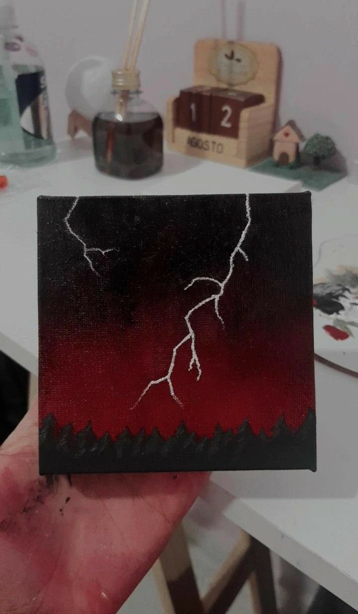 Dramatic Lightning Storm Scene
