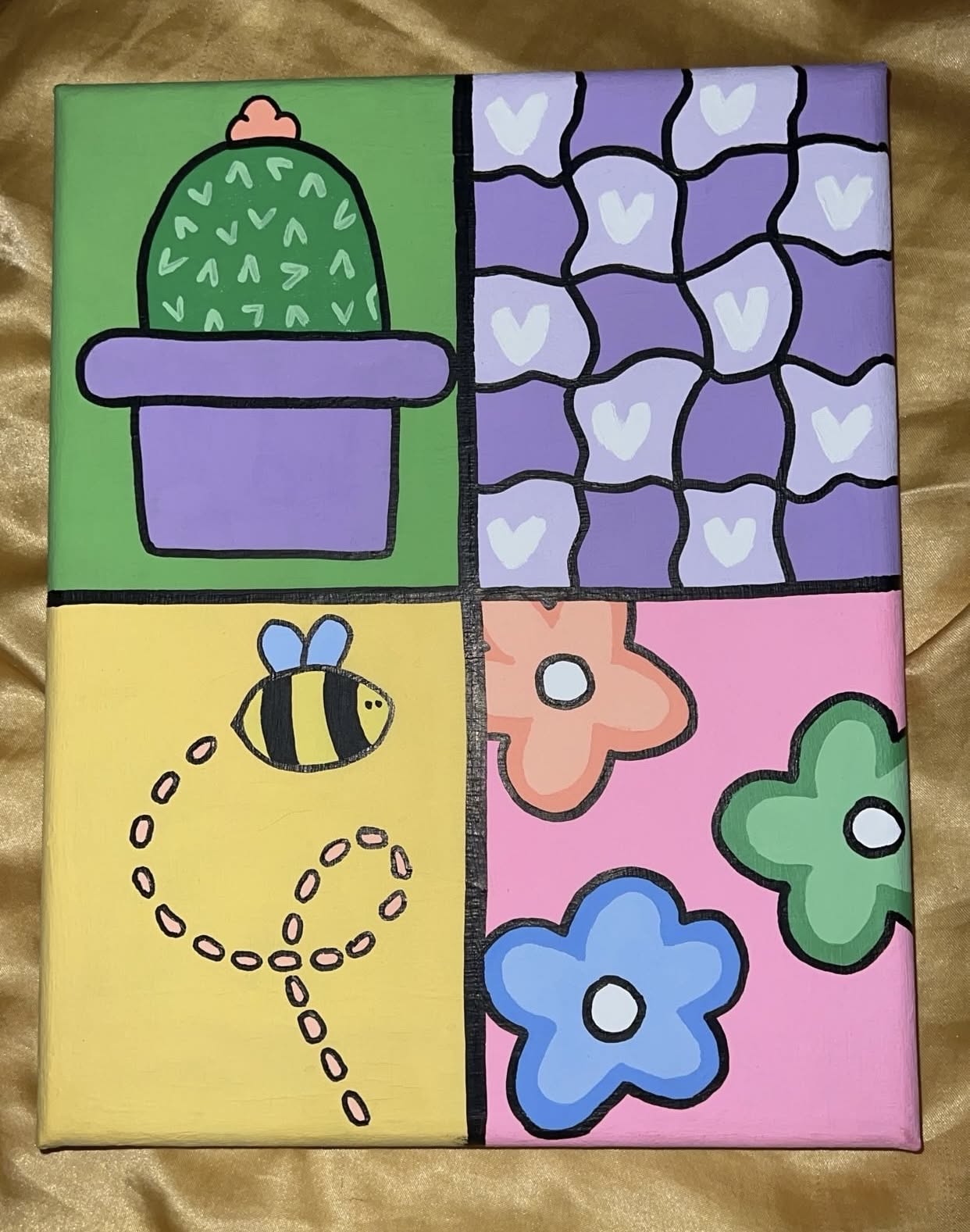 Fun Cactus and Bee Design
