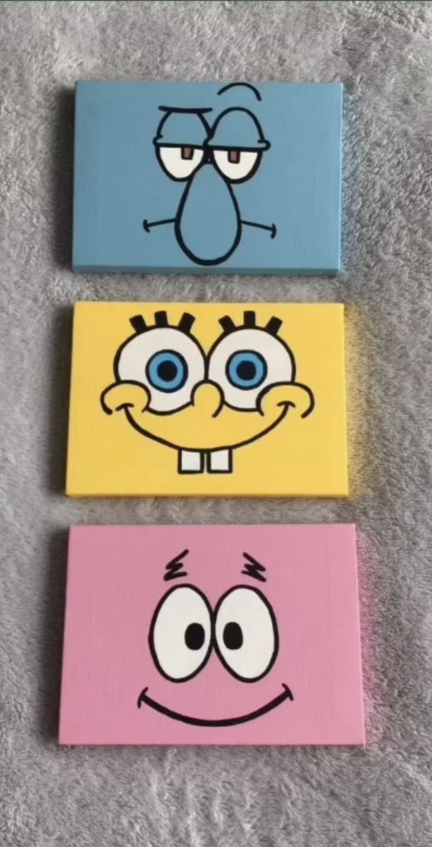 Easy Things to Paint: Fun Cartoon Character Faces