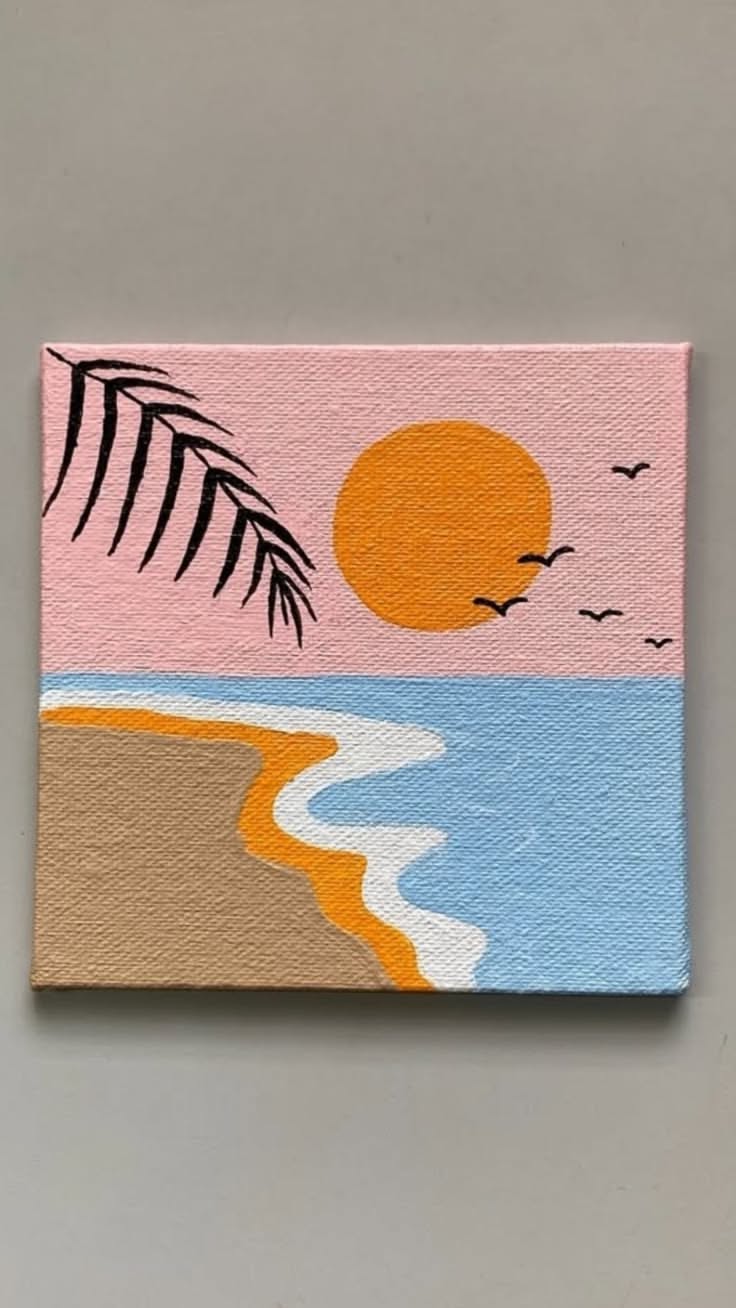 Serene Sunset Beach Scene
