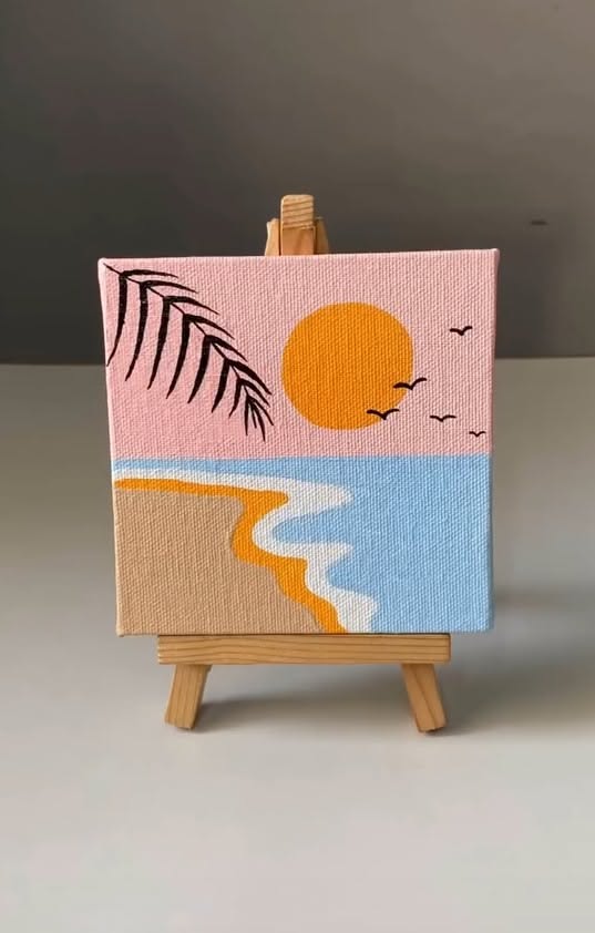 Serene Sunset by the Beach