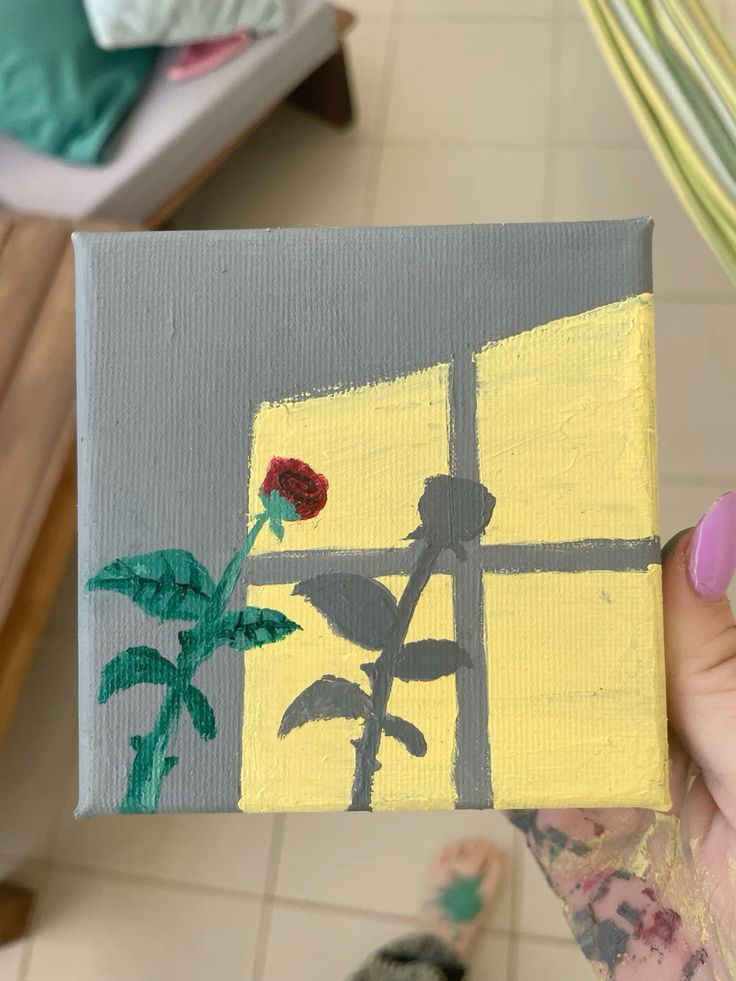 Simple Rose by the Window
