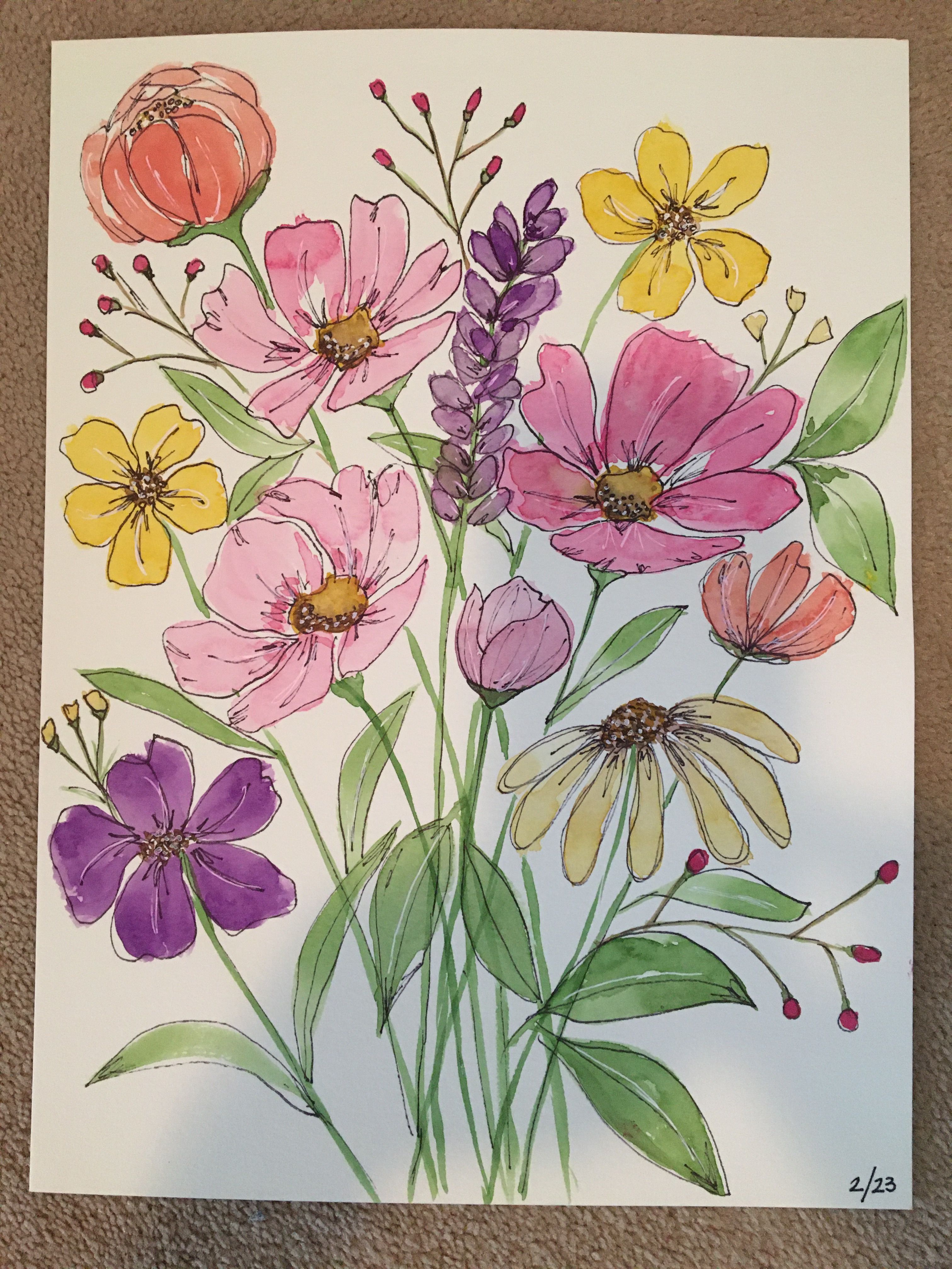 Vibrant Wildflower Bouquet in Bloom