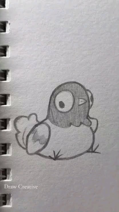 Adorable Bird with Big Eyes