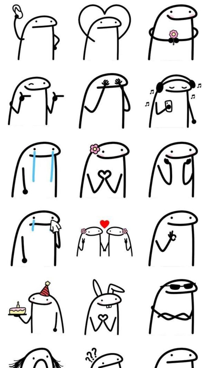 Funny Things to Draw: Emotionally Expressive Stick Figure Series