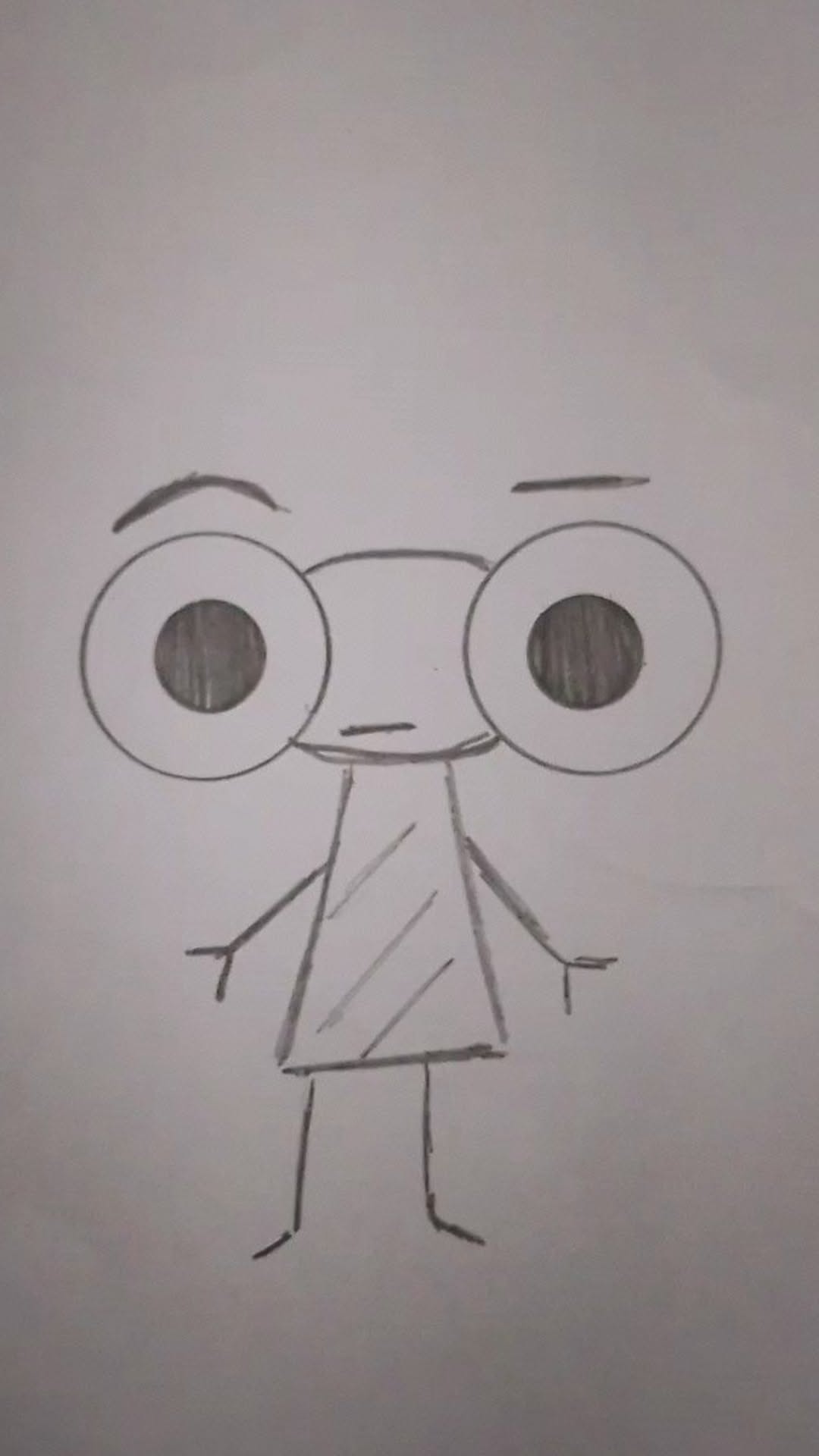 Goofy Character with Big Eyes